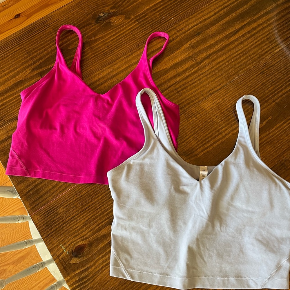 Set of 2 Size 12 Lululemon Align Crop Tanks